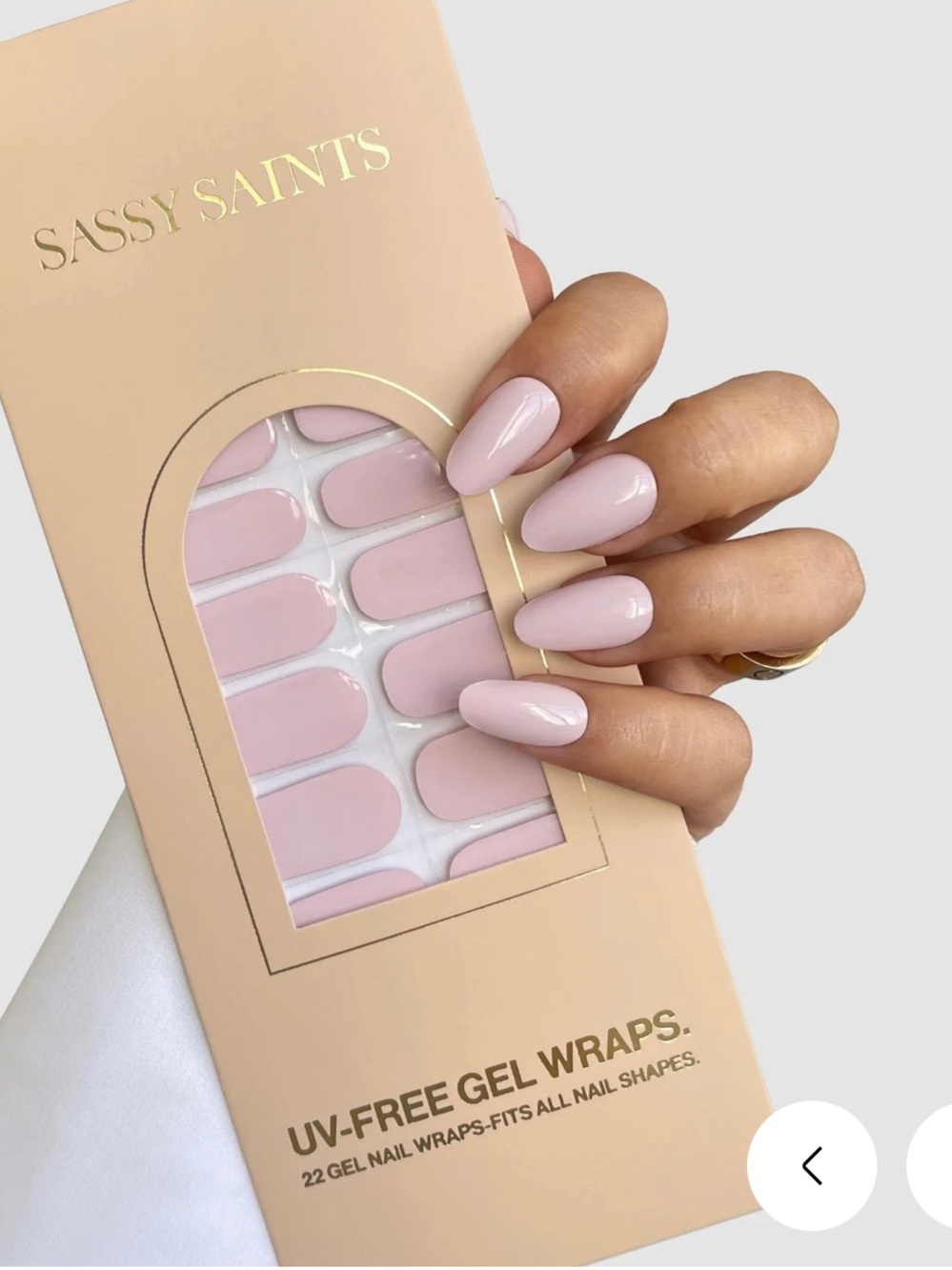Sassy Saints Gel Nail Wraps - Soft Tulle